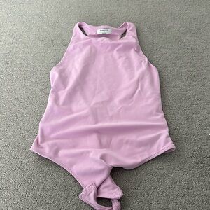 Babaton Lilac Pink Sleeveless Bodysuit